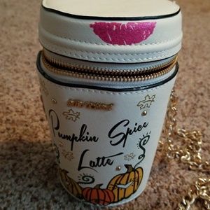 Betsey Johnson pumpkin spice latte purse